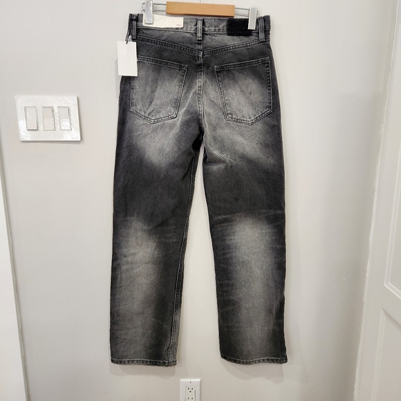 NWT BDG Urban Outfitters Jeans Mens 28/30 Black Stone Wash Skate Fit Whiskering - Picture 3 of 15